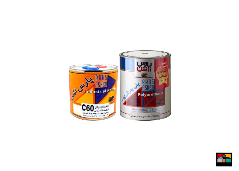 رنگ مشکی براق رویه پلی یورتان پارس اشن 7.2 کیلویی کد EM8576
