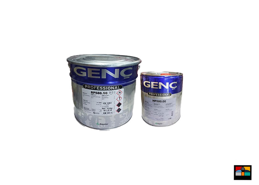 رنگ پلی یورتان سفید نیمه مات گنج ترکیه 18 کیلویی کد pb580.50