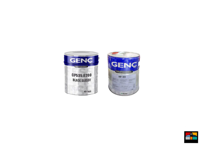 رنگ پلی یورتان مشکی سوپر براق گنج ترکیه 6 کیلویی کد CP535.0200