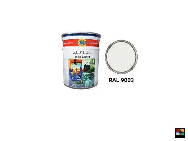 رنگ اپوکسی سفید تابا رال 9003 دوجزیی مدل تابا گارد 6 کیلویی به همراه خشک کن