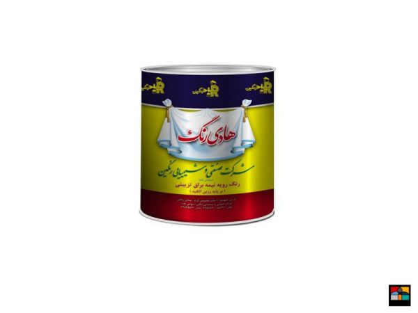 رنگ روغنی سفید نیمه براق آلکیدی هادی 4 کیلویی کد 600