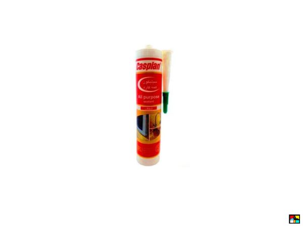 چسب سیلیکون شفاف کاسپین 300 میلی لیتری