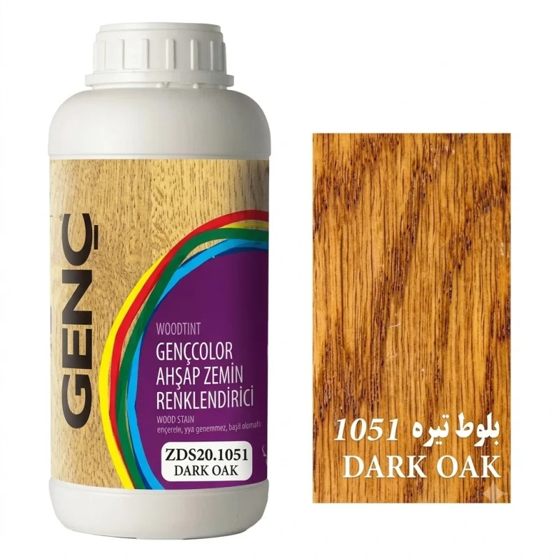 جوهر ساتین رنگ بلوط تیره گنچ GENC ترکیه کد Zd820.1051