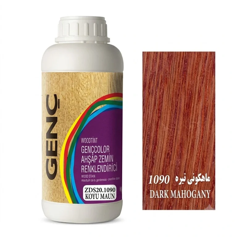 جوهر ساتین رنگ ماهگونی تیره گنچ GENC ترکیه کد 1090