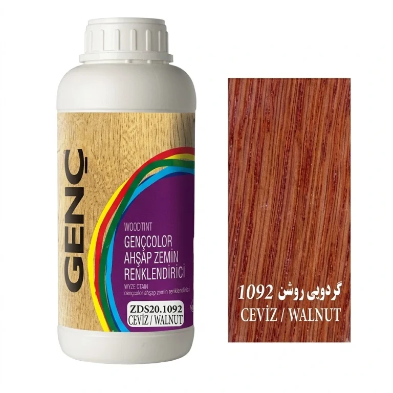 جوهر ساتین رنگ گردویی روشن گنچ GENC ترکیه کد 1092